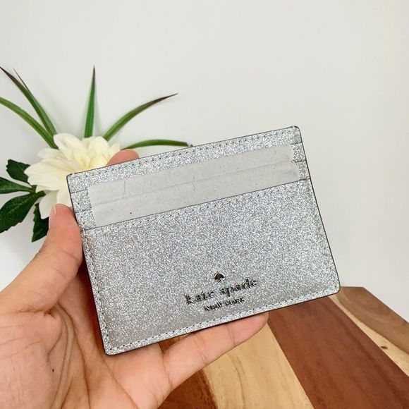 NWT Kate Spade Glimmer Small Slim Card Holder - Picture 8 of 9